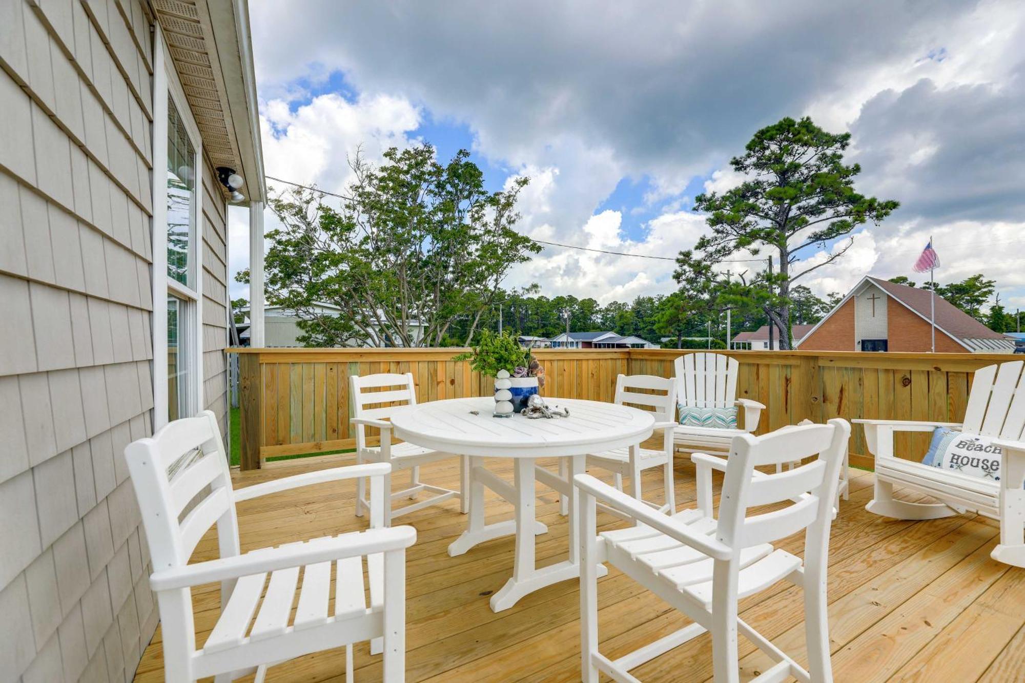 The Willowberry House With Deck And Grill! Harkers Island Экстерьер фото