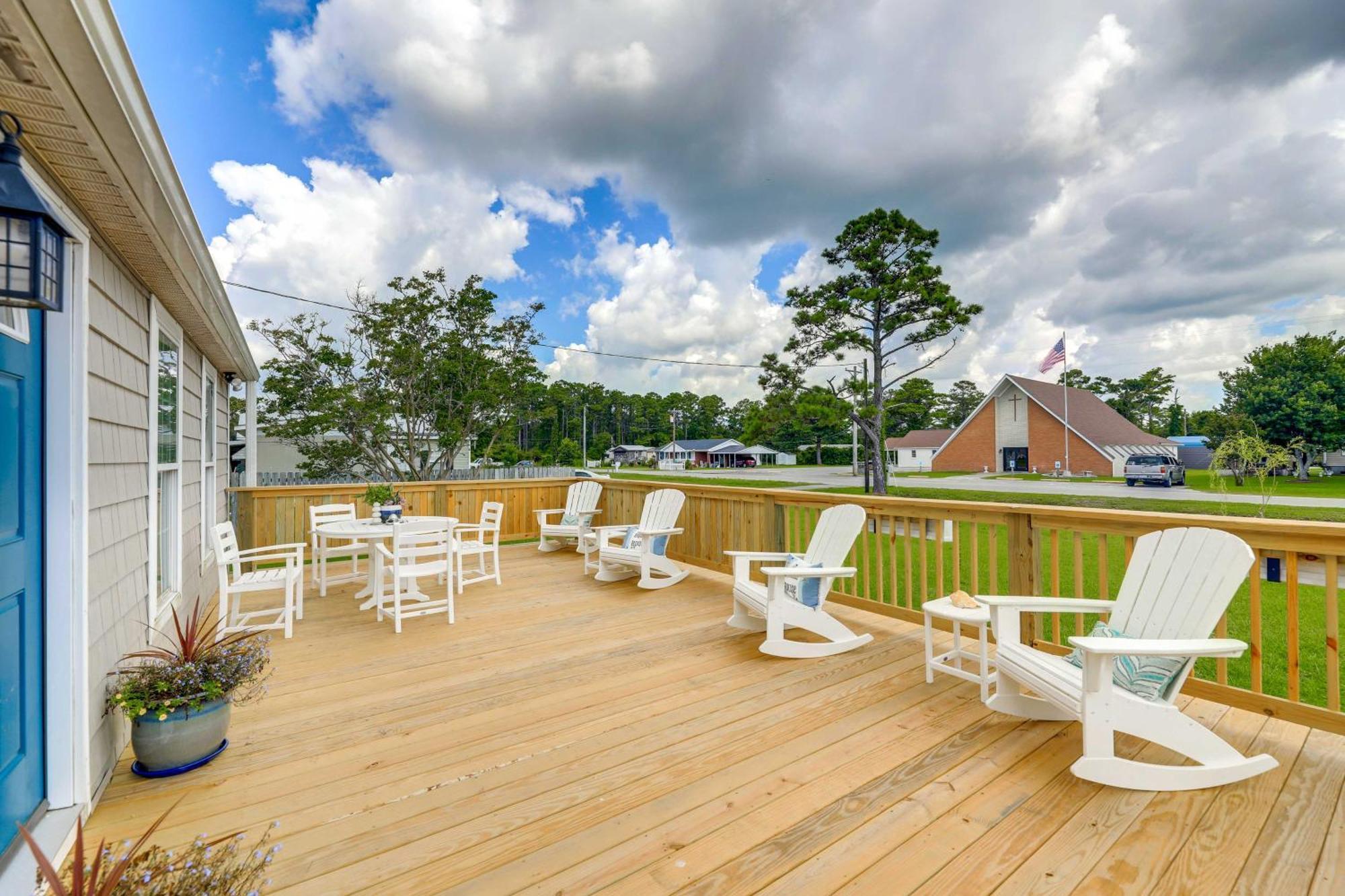 The Willowberry House With Deck And Grill! Harkers Island Экстерьер фото