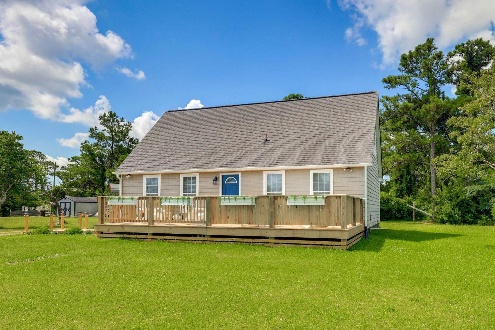 The Willowberry House With Deck And Grill! Harkers Island Экстерьер фото